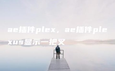 ae插件plex，ae插件plexus显示一把叉