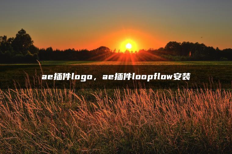 ae插件logo，ae插件loopflow安装