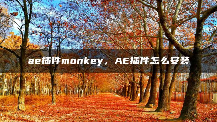 ae插件monkey，AE插件怎么安装