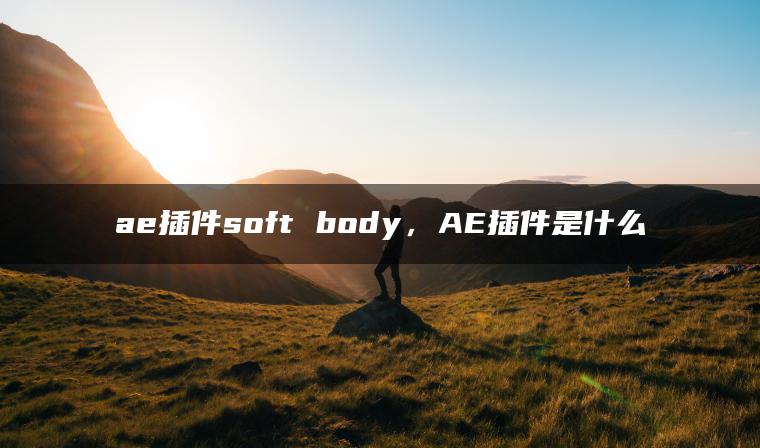 ae插件soft body，AE插件是什么