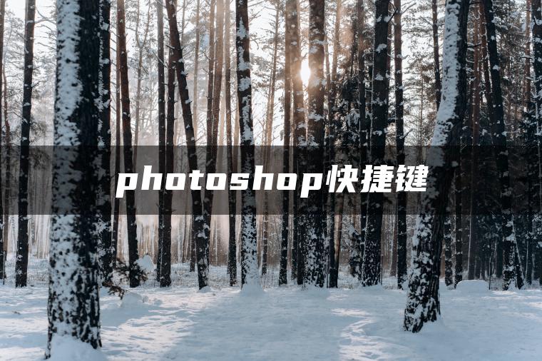 photoshop快捷键