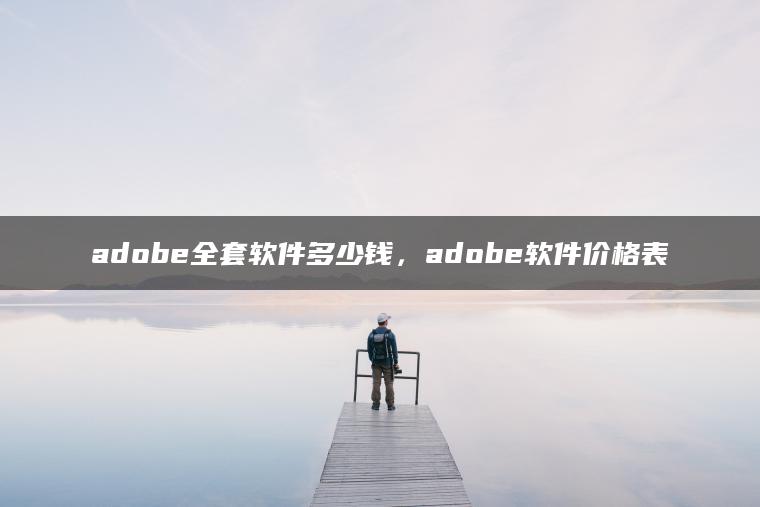 adobe全套软件多少钱，adobe软件价格表