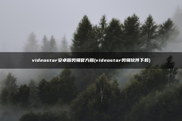 videostar安卓版剪辑官方版(videostar剪辑软件下载)