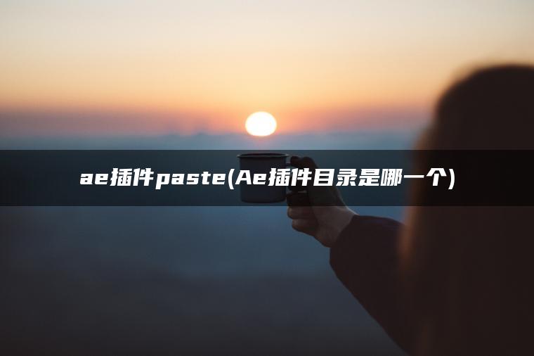 ae插件paste(Ae插件目录是哪一个)