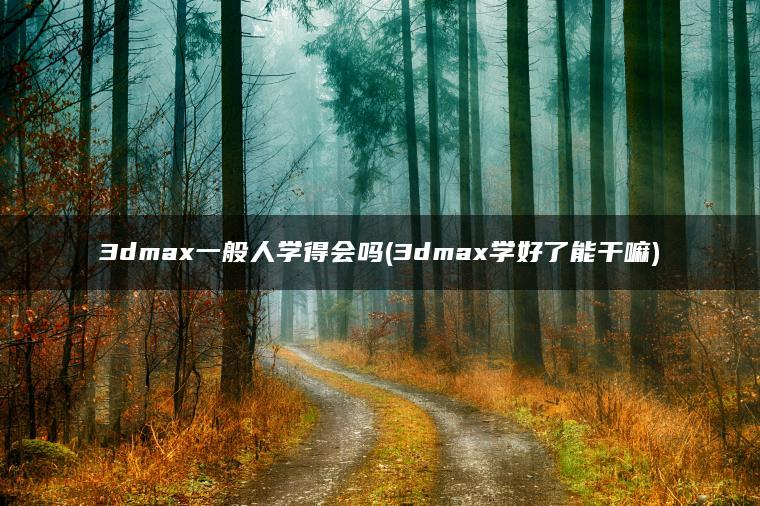 3dmax一般人学得会吗(3dmax学好了能干嘛)