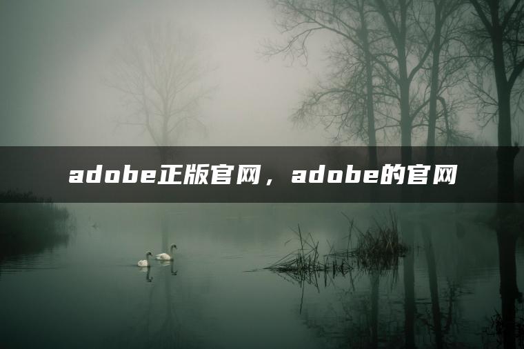 adobe正版官网，adobe的官网