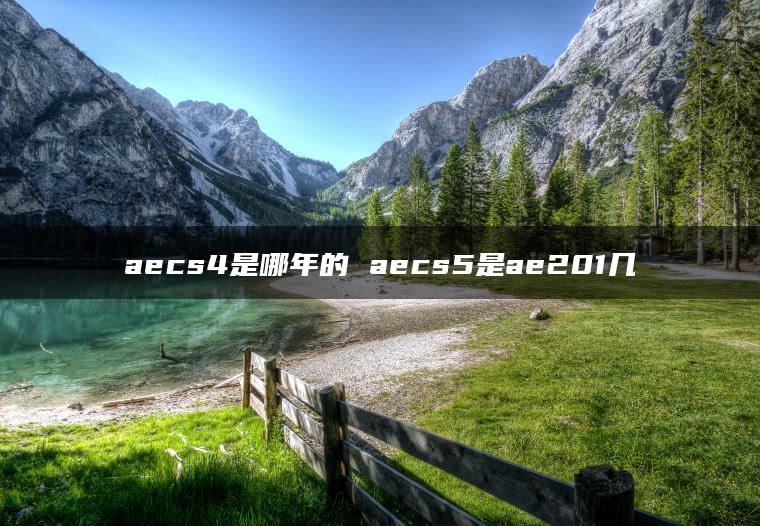 aecs4是哪年的 aecs5是ae201几