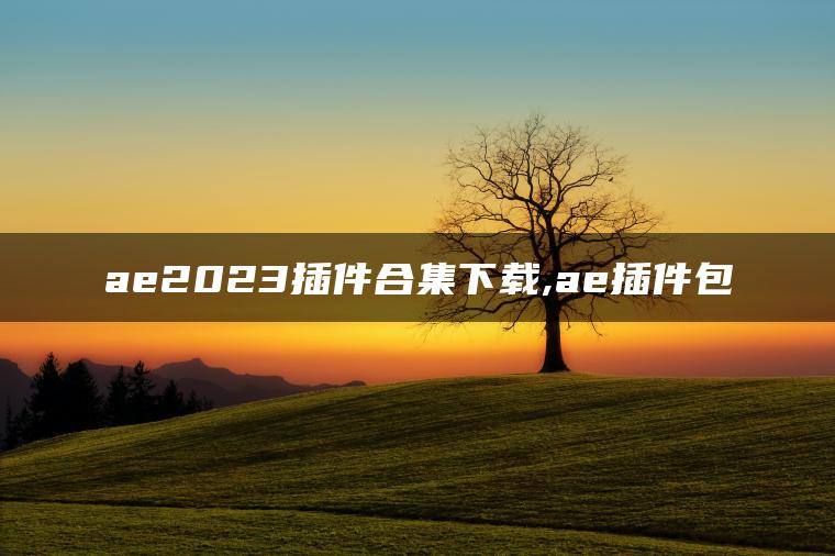 ae2023插件合集下载,ae插件包